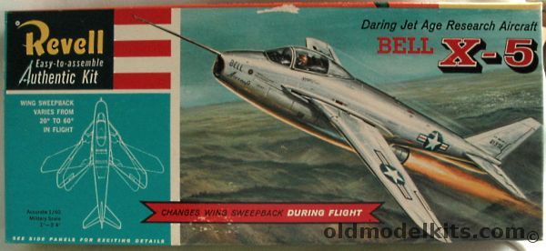 Revell 1/40 Bell X-5 Research Aircraft, H187-129 plastic model kit
